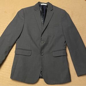 Boys Size 12 Grey Suit Jacket - like new - IZOD